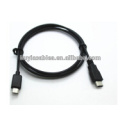 USB3.1 tipo C macho para micro (5P) USB2.0 cabo de carga de dados masculino 1m para Macbook iphone Samsung